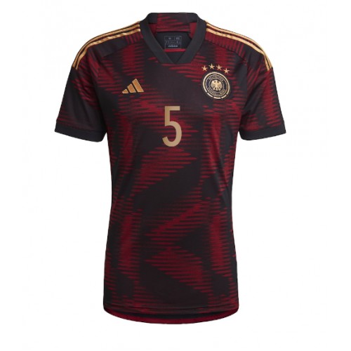 Germany Thilo Kehrer #5 Replica Away Stadium Shirt World Cup 2022 Short Sleeve